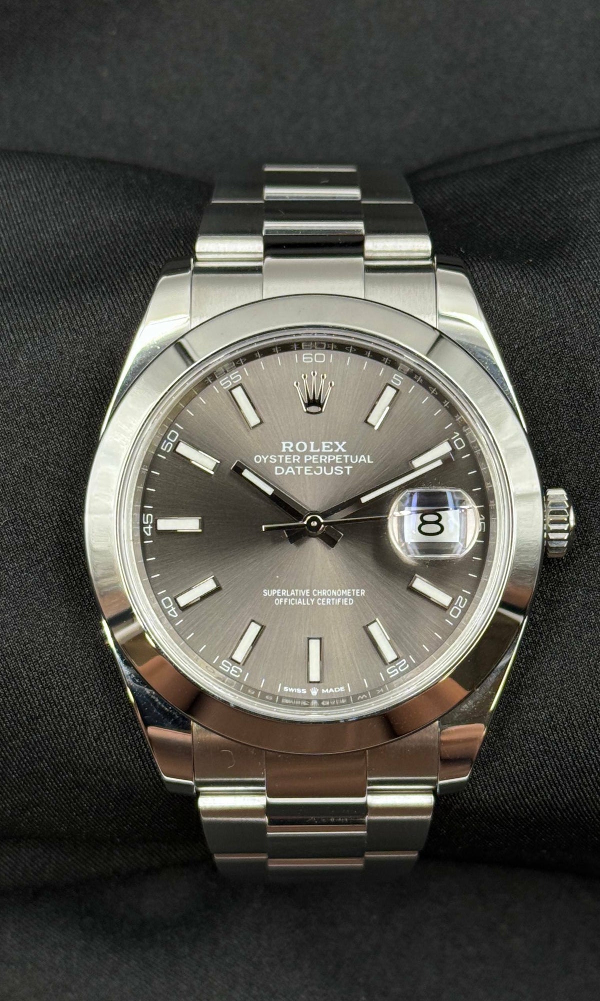 Rolex Datejust 41 RODHIUM lotto 39548