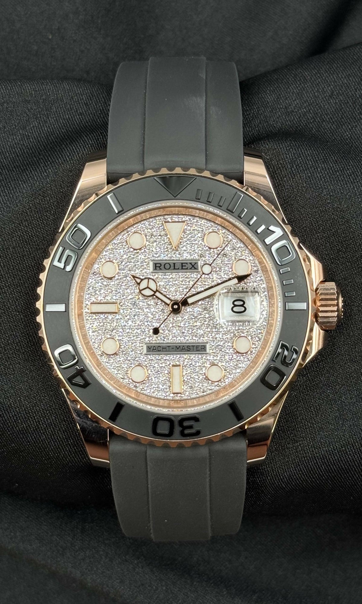 Rolex Yacht Mater 40 PAVEE lotto 39547 - Orologio di lusso usati e garantiti CHLW Bari