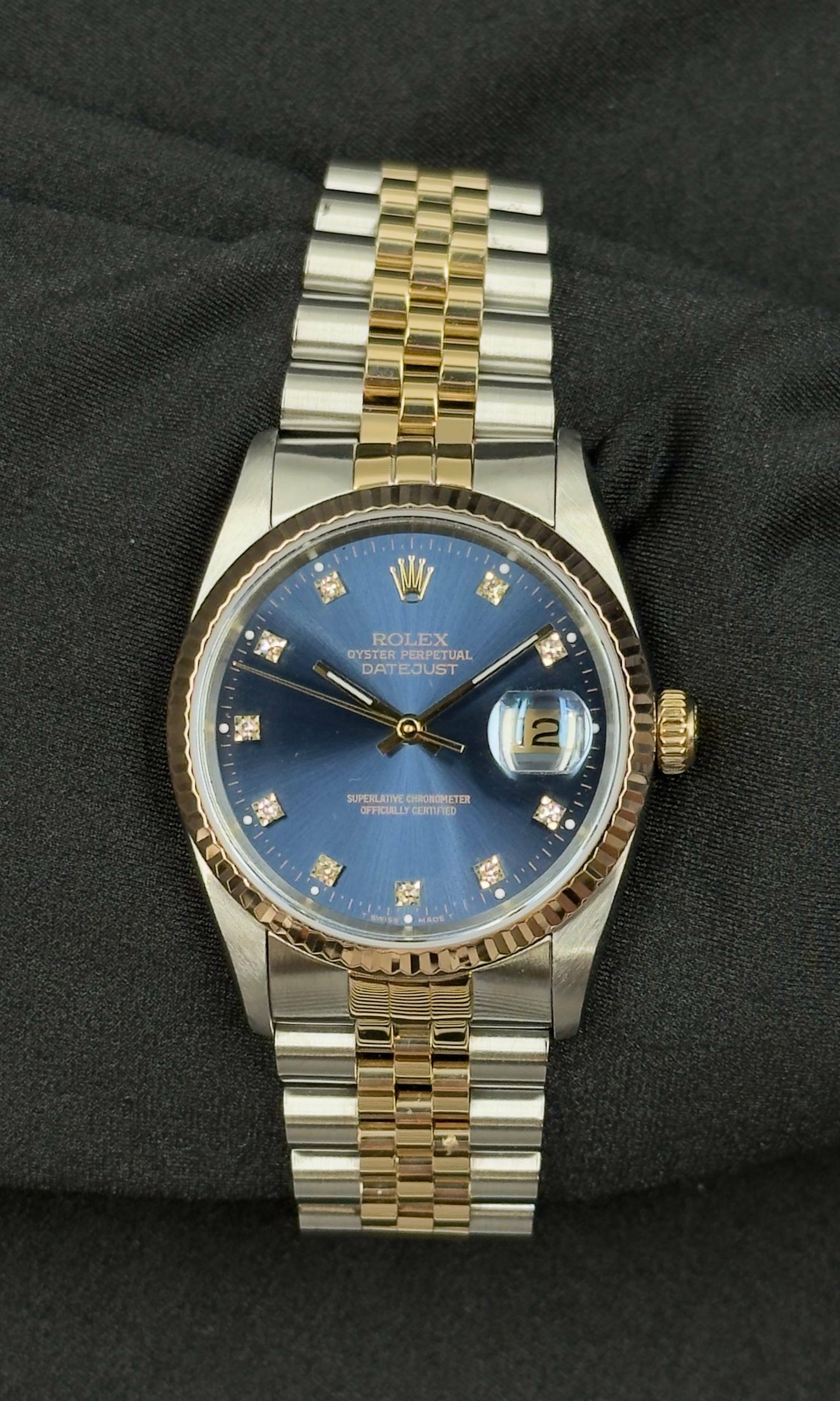 Rolex Datejust 36 A/O BRILLI lotto 39145