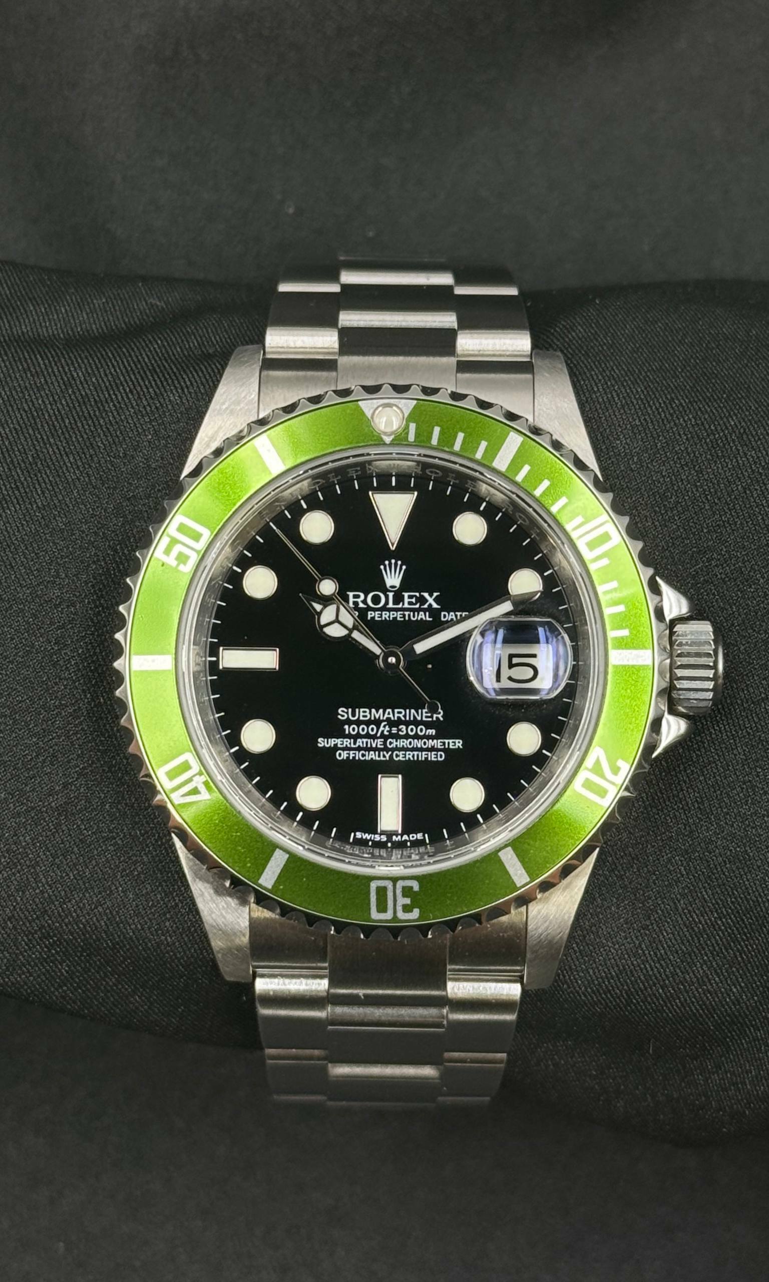 Rolex Submariner Date RRR KERMIT lotto 39225