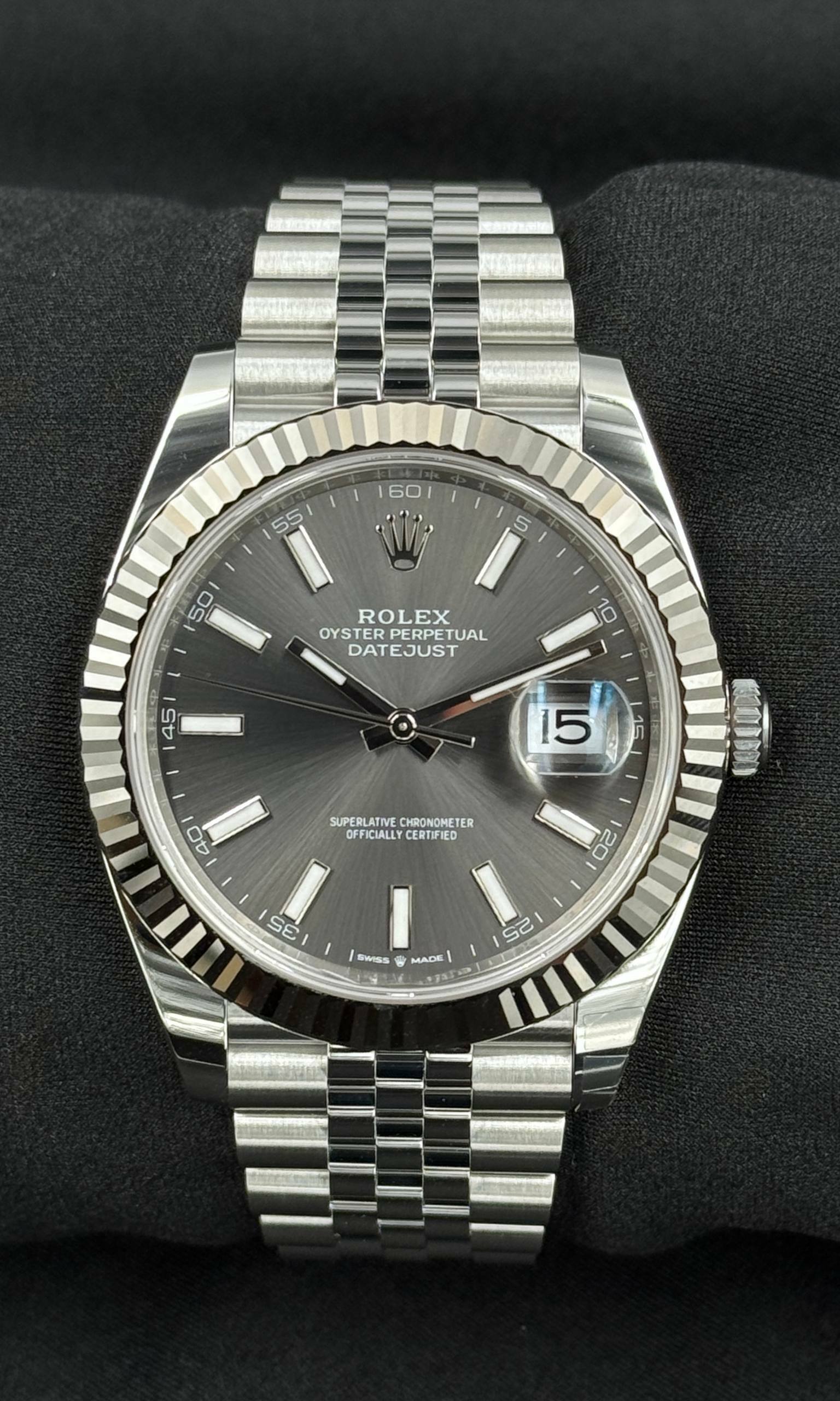 Rolex Datejust 41 RODIUM lotto 39446