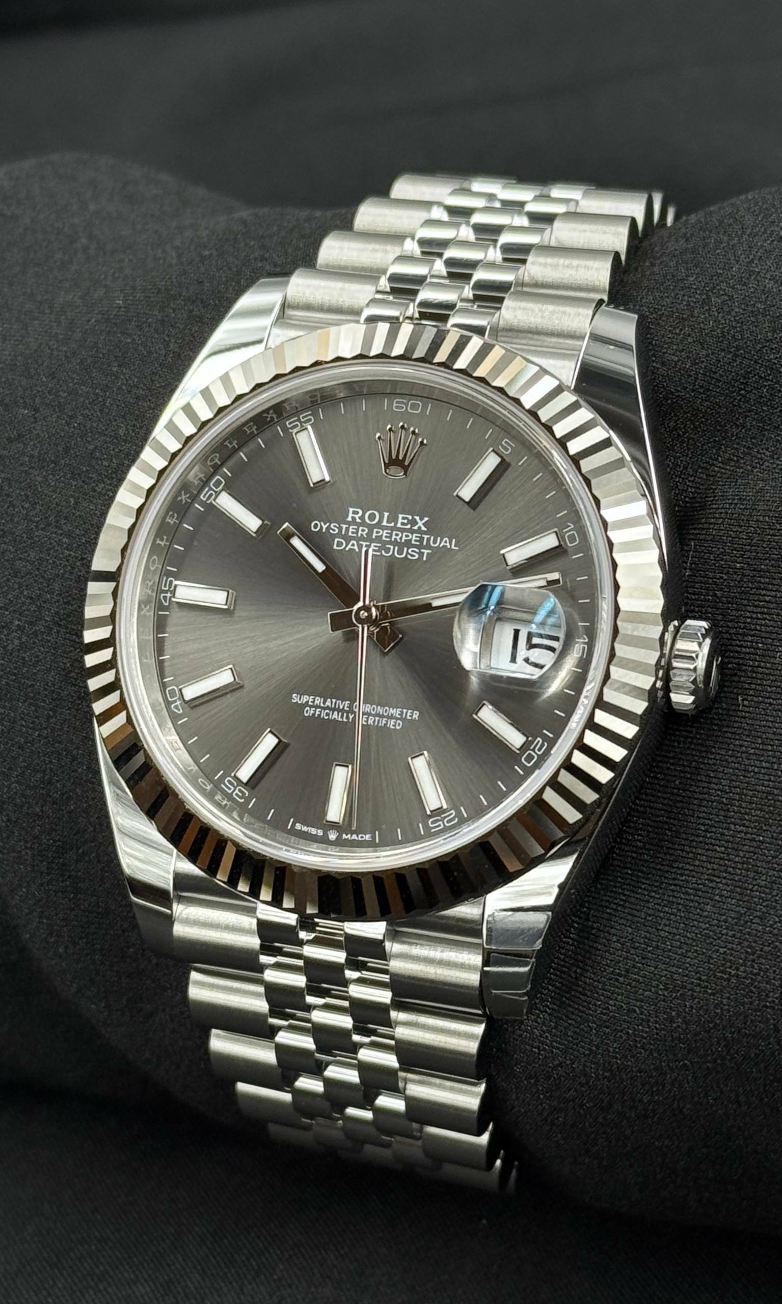 Rolex Datejust 41 RODIUM lotto 39446