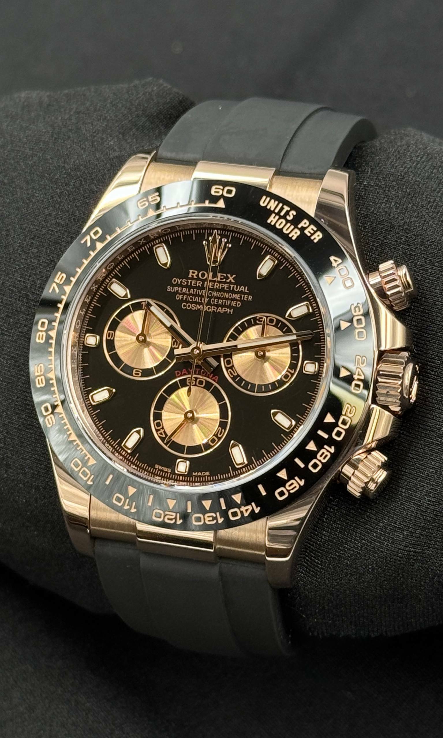Rolex Daytona ORO ROSA OYSTERFLEX lotto 39048